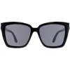 Atum Square^Sunglasses Eden C1 Shiny Black Smoke Grey Gradient