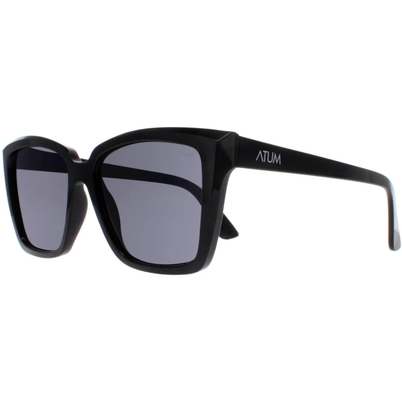 Atum Square^Sunglasses Eden C1 Shiny Black Smoke Grey Gradient