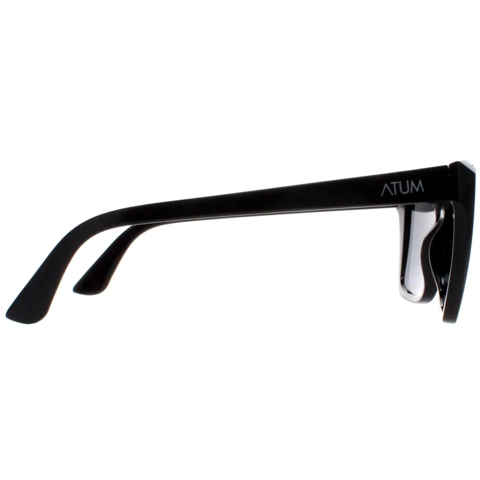 Atum Square^Sunglasses Eden C1 Shiny Black Smoke Grey Gradient