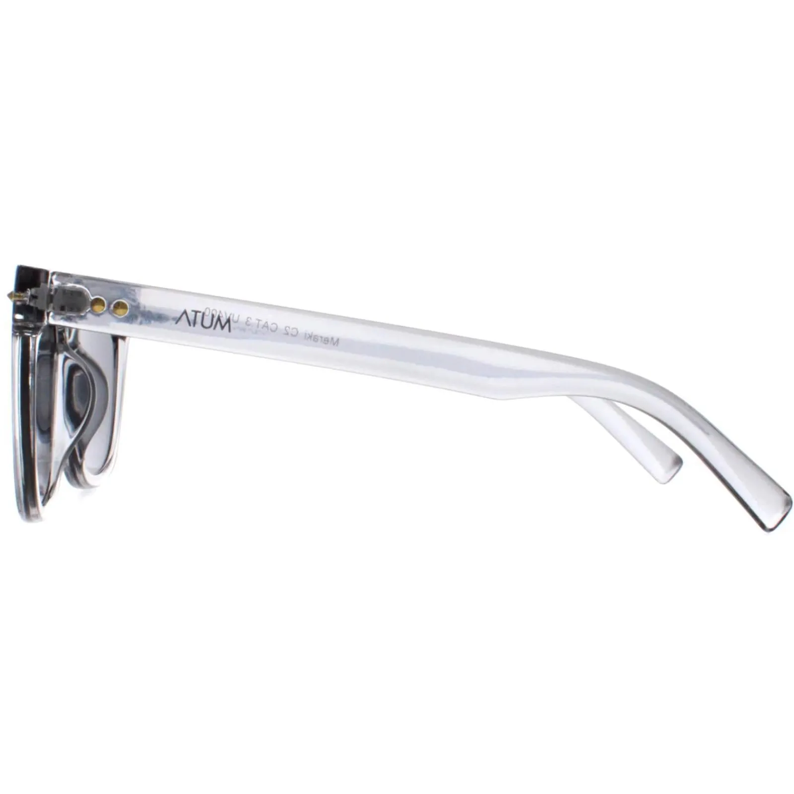 Atum Square|Square^Sunglasses Meraki C2 Shiny Transparent Grey Smoke Grey