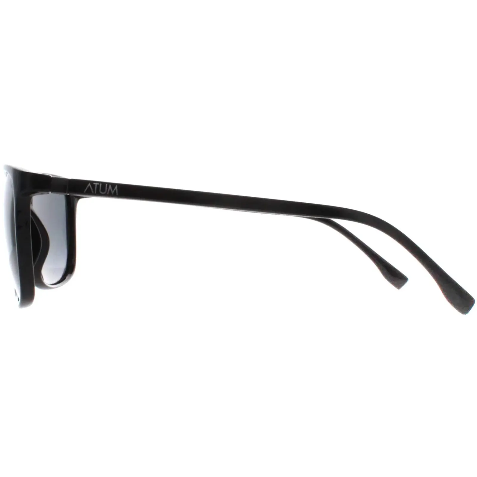 Atum Rectangle^Sunglasses Quill C1 Shiny Black Smoke Grey