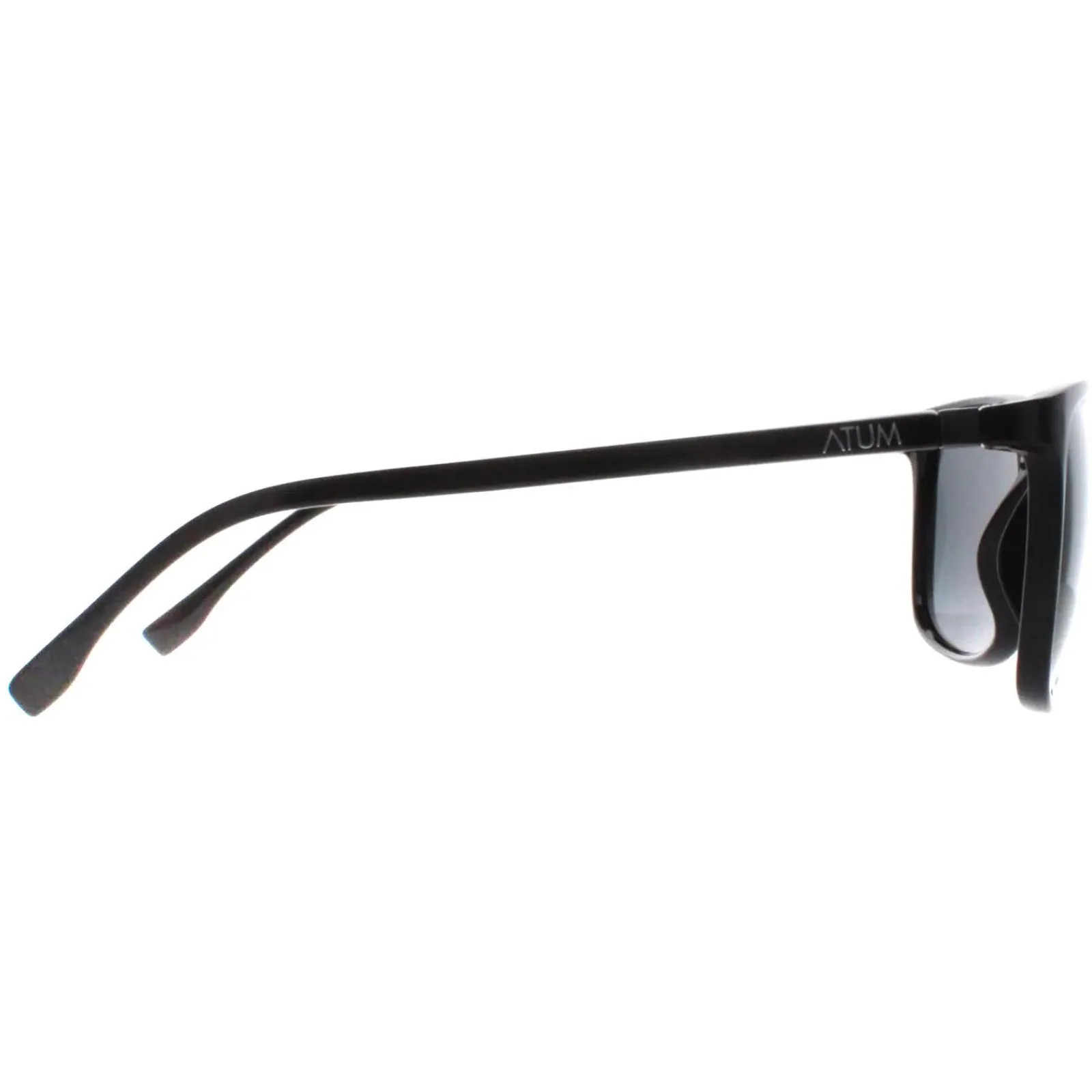 Atum Rectangle^Sunglasses Quill C1 Shiny Black Smoke Grey
