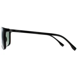 Atum Rectangle^Sunglasses Quill C2 Shiny Black G15 Green