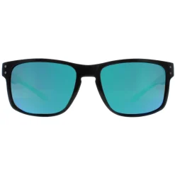 Atum Rectangle^Sunglasses Waterhouse C3 Shiny Black Green Mirror