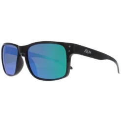 Atum Rectangle^Sunglasses Waterhouse C3 Shiny Black Green Mirror