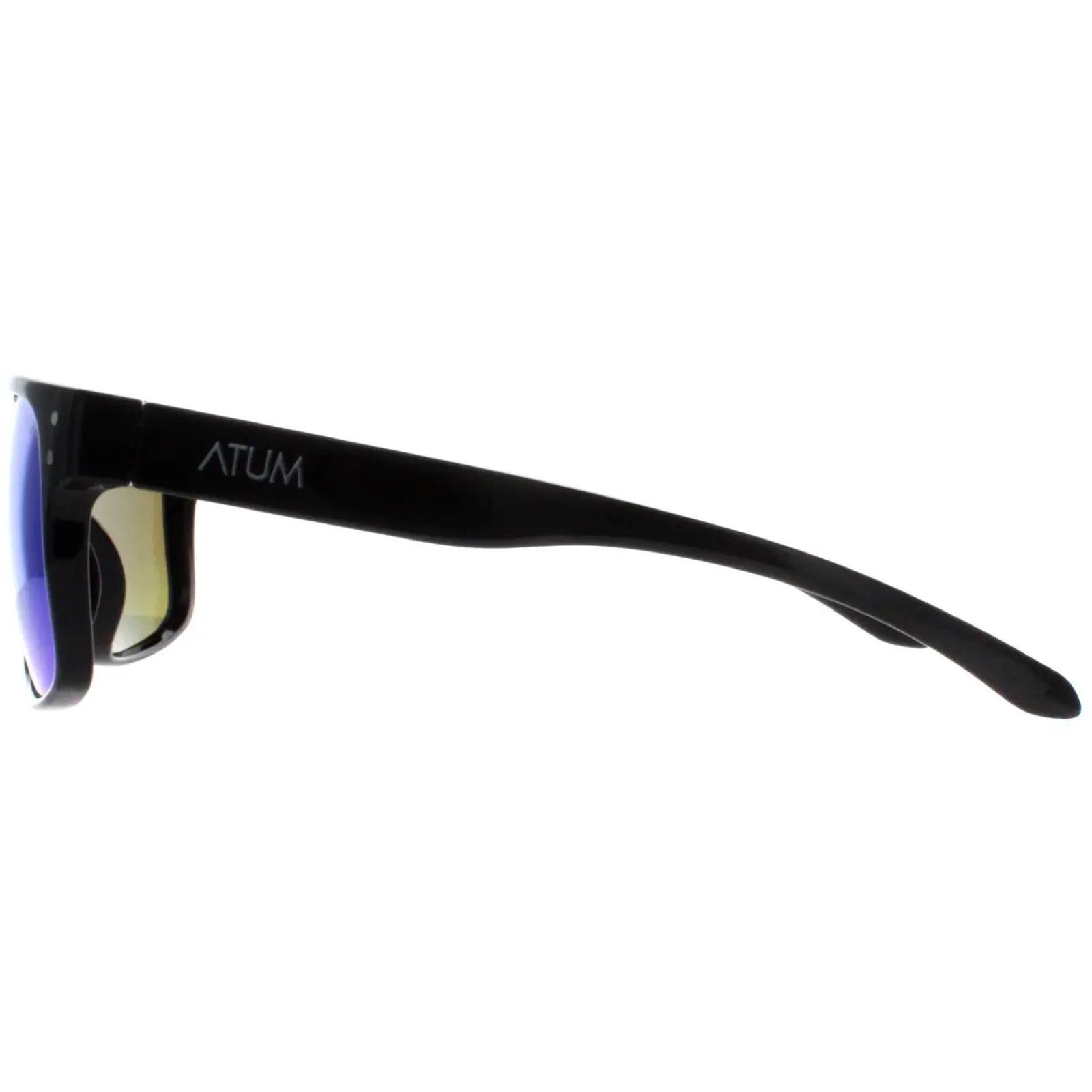 Atum Rectangle^Sunglasses Waterhouse C3 Shiny Black Green Mirror