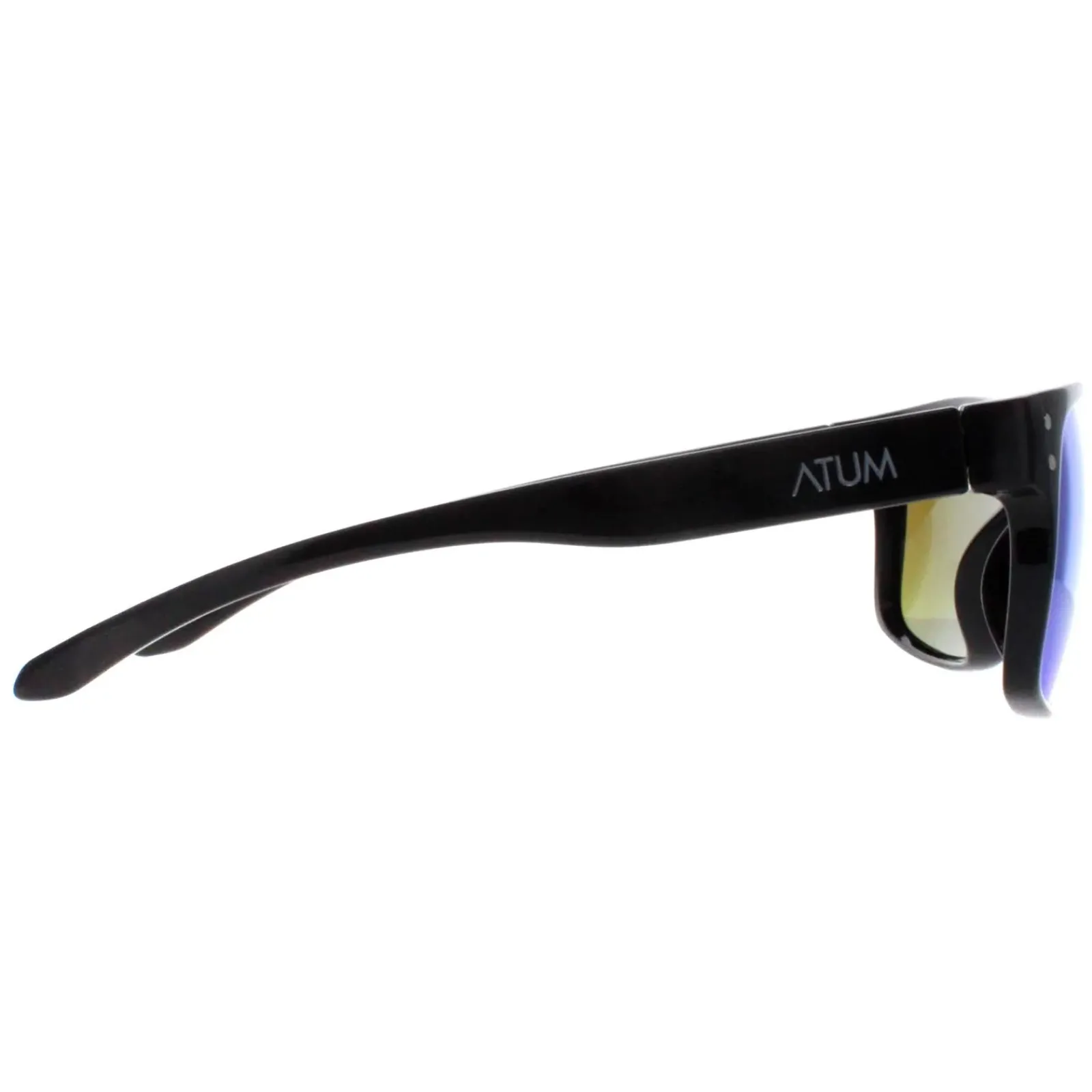 Atum Rectangle^Sunglasses Waterhouse C3 Shiny Black Green Mirror