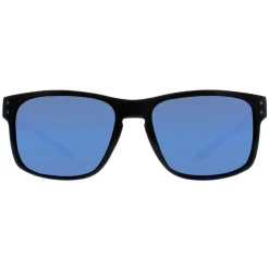 Atum Rectangle^Sunglasses Waterhouse C2 Shiny Black Blue Mirror