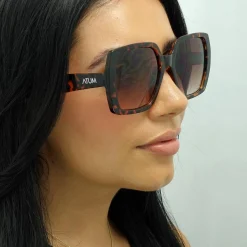 Atum Square^Sunglasses Zouk C2 Shiny Havana Brown Gradient