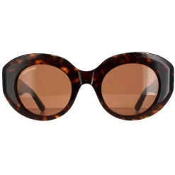 Balenciaga Oval^Sunglasses BB0235S 002 Havana Brown