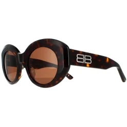 Balenciaga Oval^Sunglasses BB0235S 002 Havana Brown