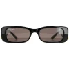Balenciaga Rectangle^Sunglasses BB0096S 001 Black Grey