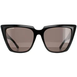 Balenciaga Cat-Eye^Sunglasses BB0046S 001 Black Grey