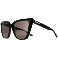 Balenciaga Cat-Eye^Sunglasses BB0046S 001 Black Grey