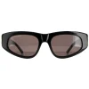 Balenciaga Oval^Sunglasses BB0095S 001 Black Grey