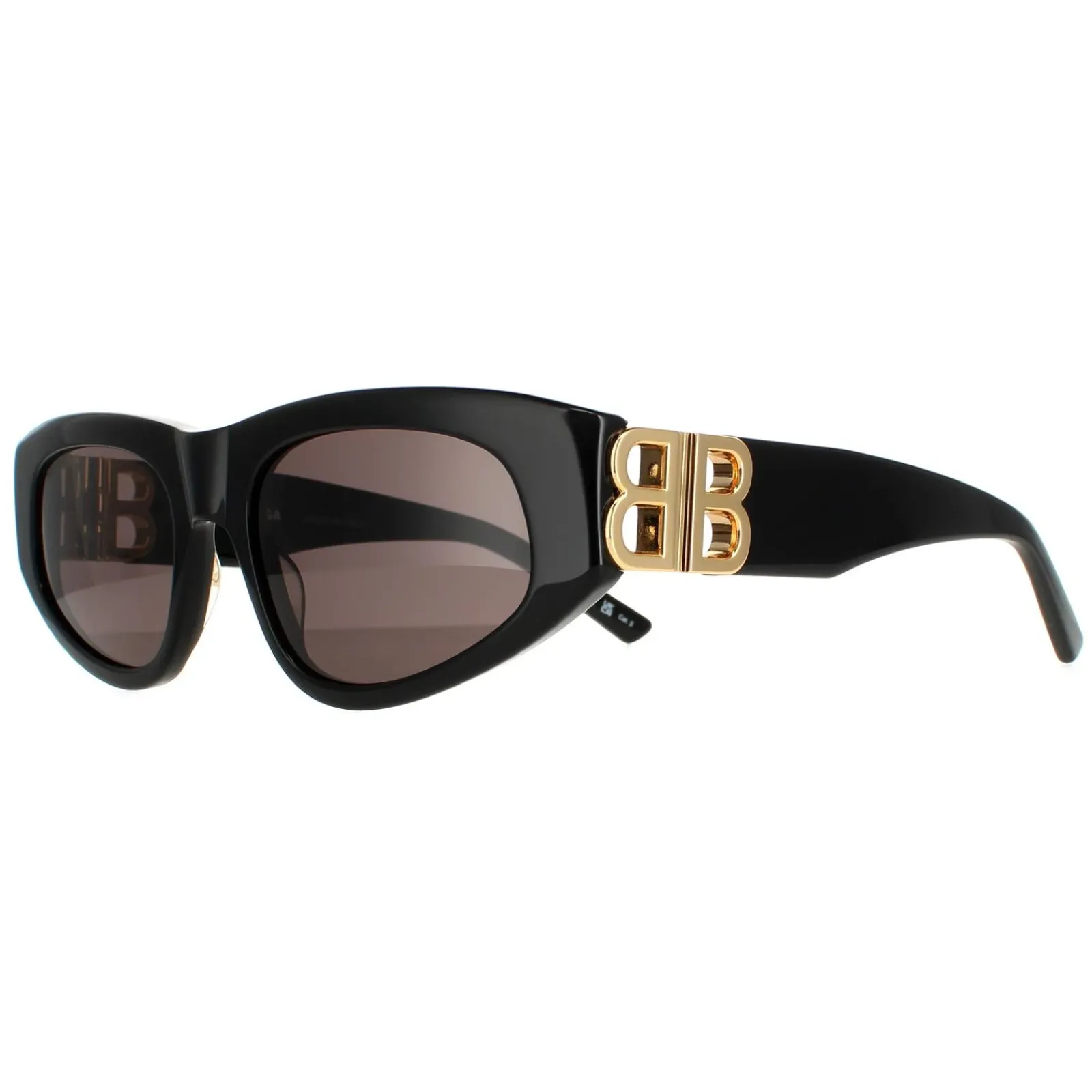 Balenciaga Oval^Sunglasses BB0095S 001 Black Grey