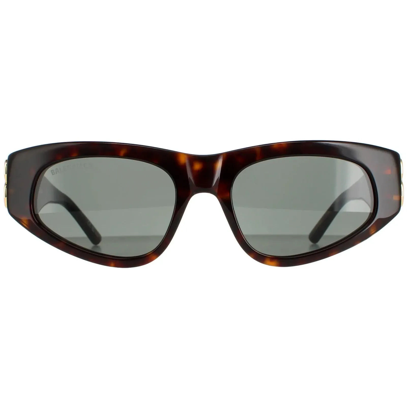 Balenciaga Oval^Sunglasses BB0095S 002 Dark Havana Green