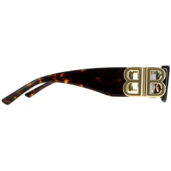 Balenciaga Rectangle^Sunglasses BB0096S 002 Dark Havana Green