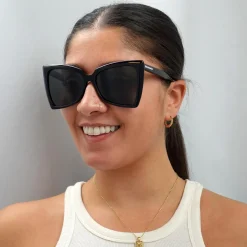Balenciaga Butterfly^Sunglasses BB0174S 001 Black Grey