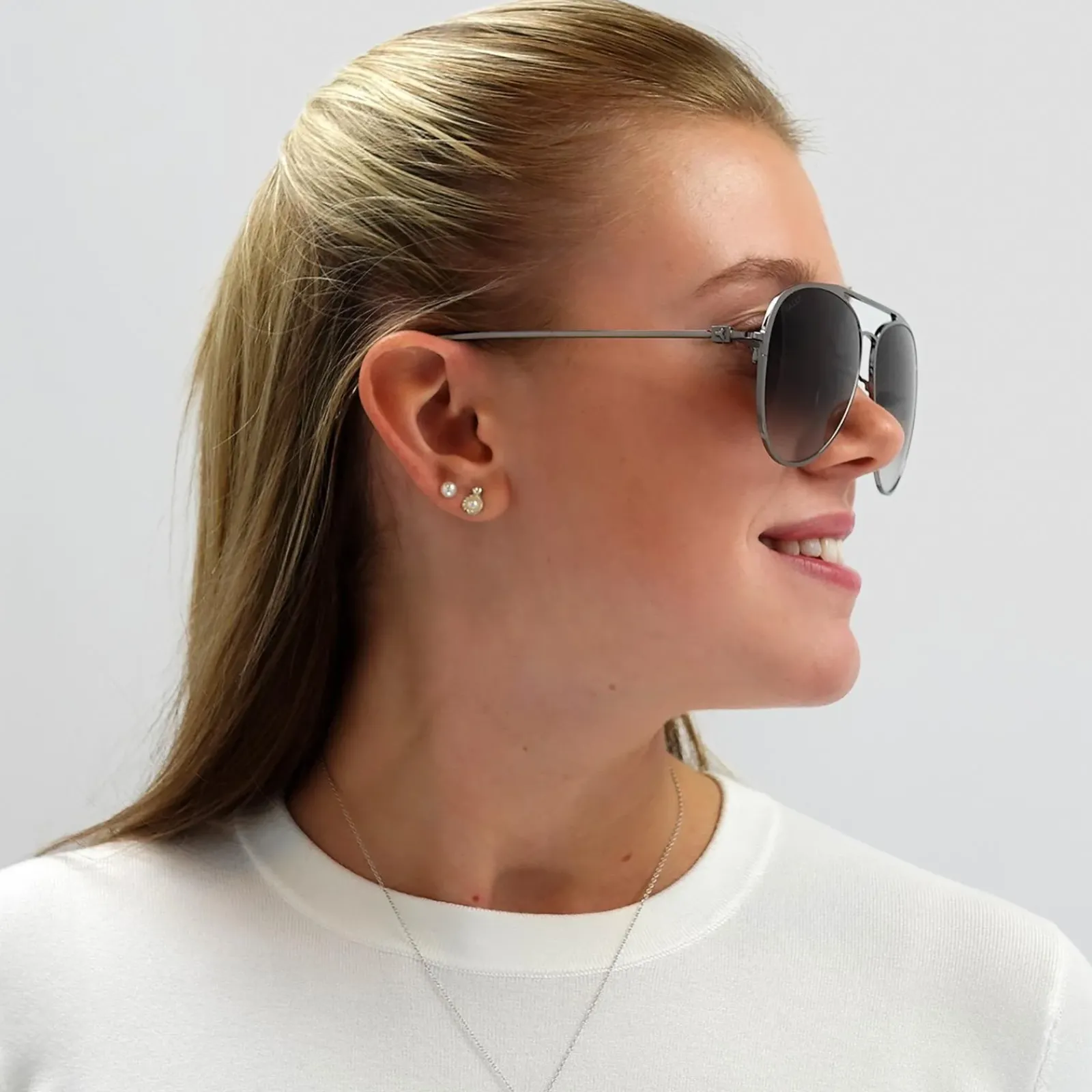 Bally Aviator^Sunglasses BY0024-D 08K Gunmetal Grey Gradient