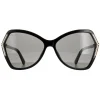 Bally Butterfly^Sunglasses BY0036-H 01A Black Grey