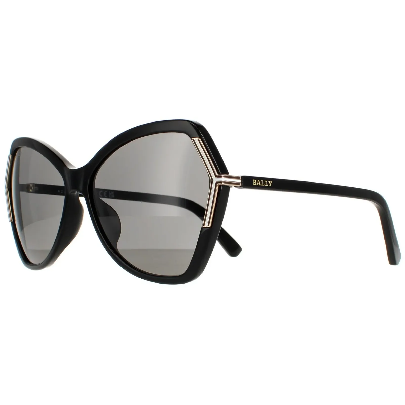 Bally Butterfly^Sunglasses BY0036-H 01A Black Grey