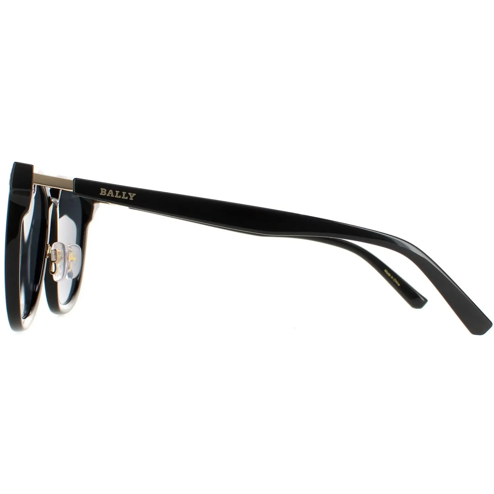 Bally Cat-Eye^Sunglasses BY0044-K 01A Black Grey Mirrored