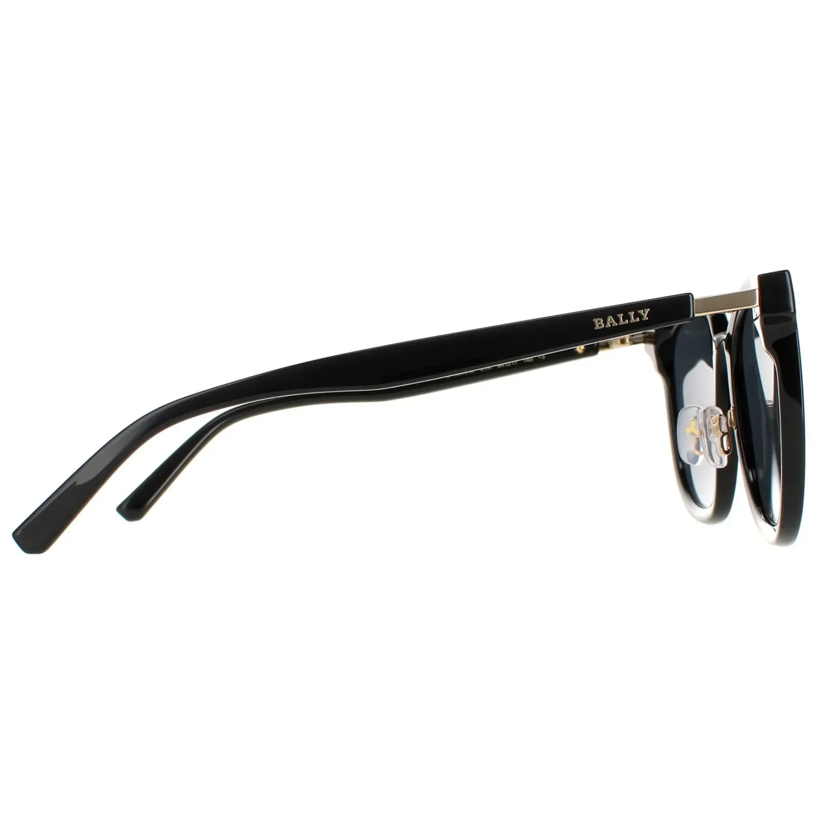 Bally Cat-Eye^Sunglasses BY0044-K 01A Black Grey Mirrored