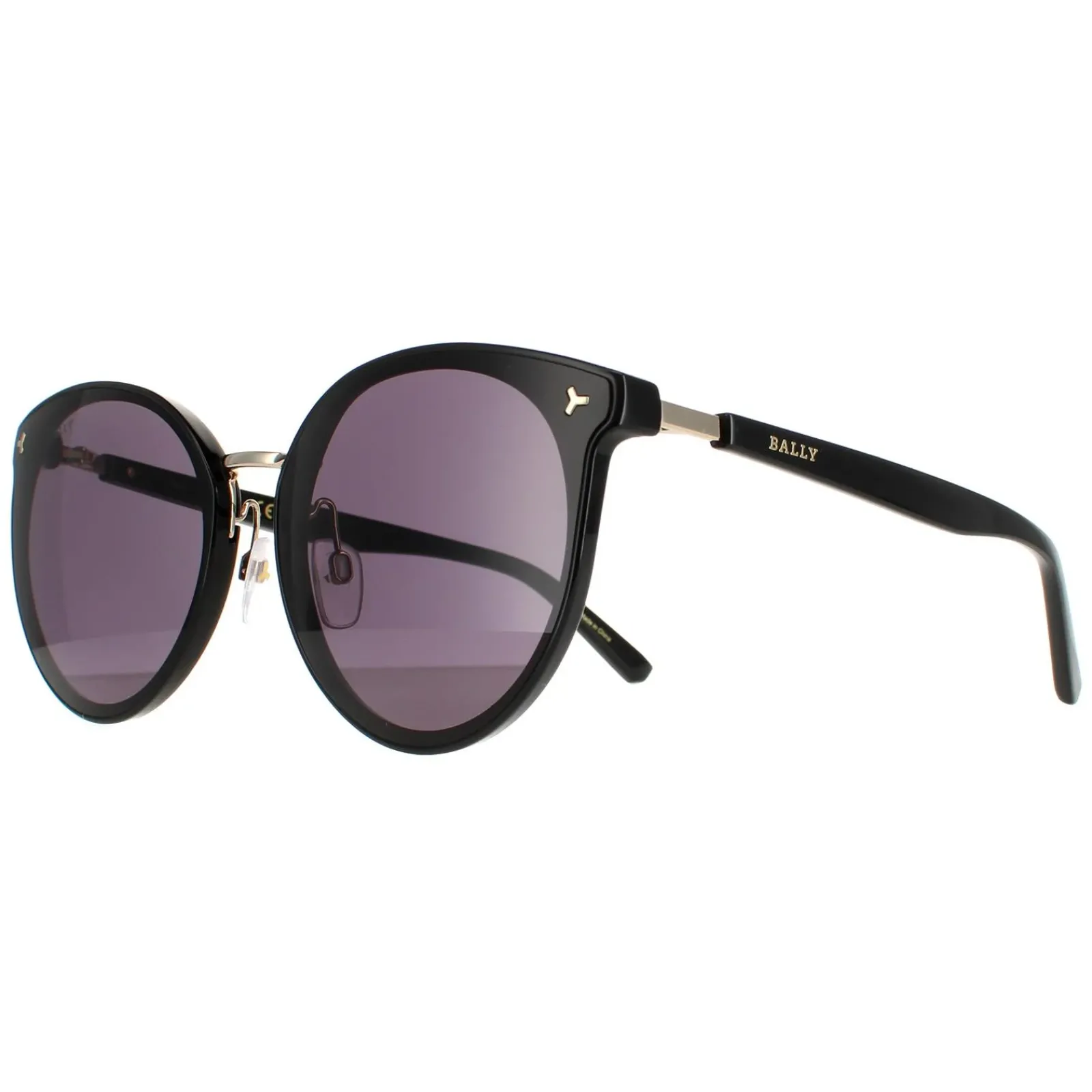 Bally Cat-Eye^Sunglasses BY0043-K 01A Black Blue