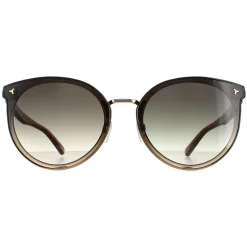 Bally Cat-Eye^Sunglasses BY0043-K 45B Gold Green Gradient