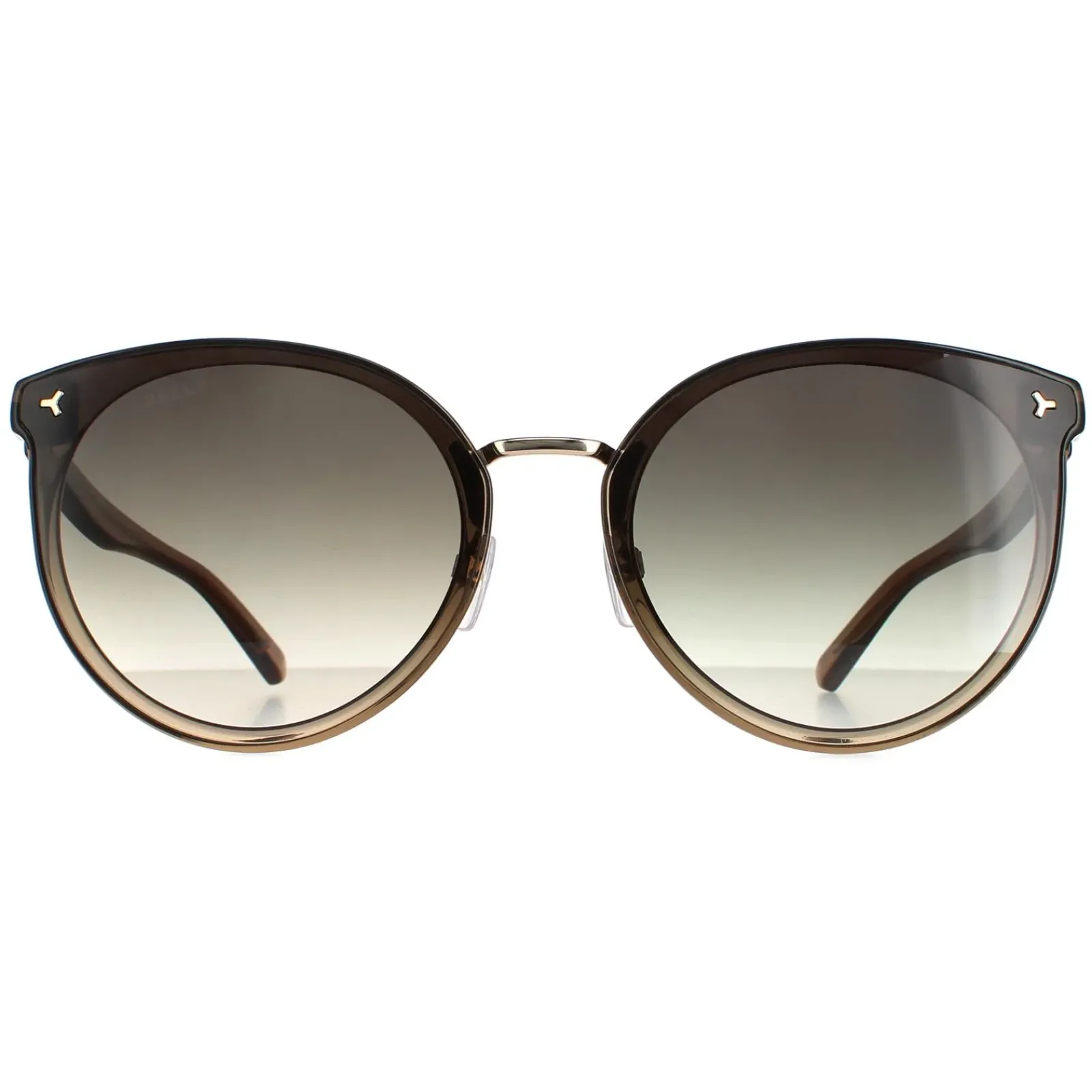 Bally Cat-Eye^Sunglasses BY0043-K 45B Gold Green Gradient