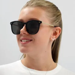 Bally Polarised|Square^Sunglasses BY0047-K 01D Black Brown Polarised