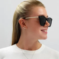 Bally Polarised|Square^Sunglasses BY0047-K 01D Black Brown Polarised