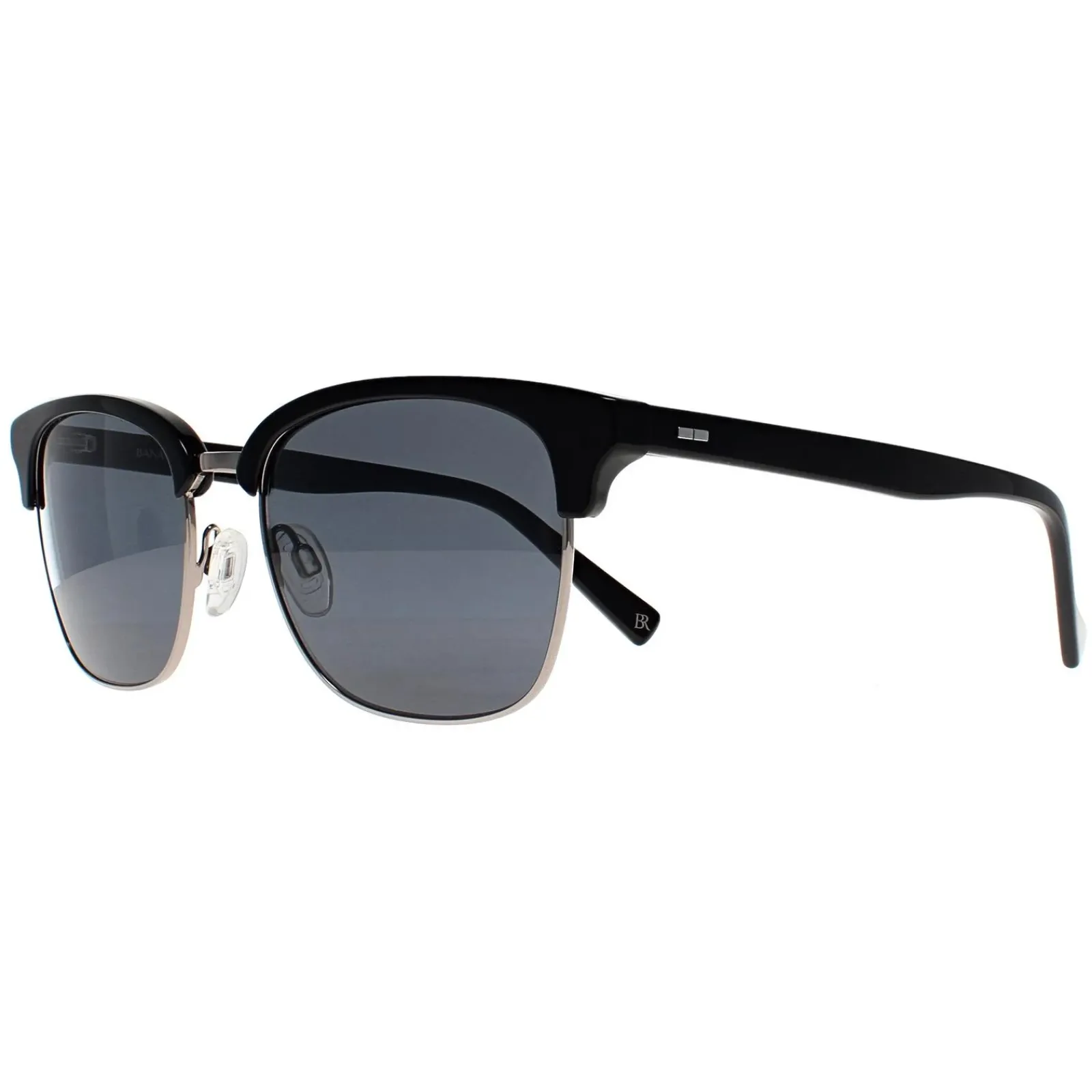 Banana Republic Round^Sunglasses BR 4001/S 284 IR Black Ruthenium Grey
