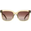 Banana Republic Square^Sunglasses BR 3006/S 0OX HA Crystal Green Brown Gradie