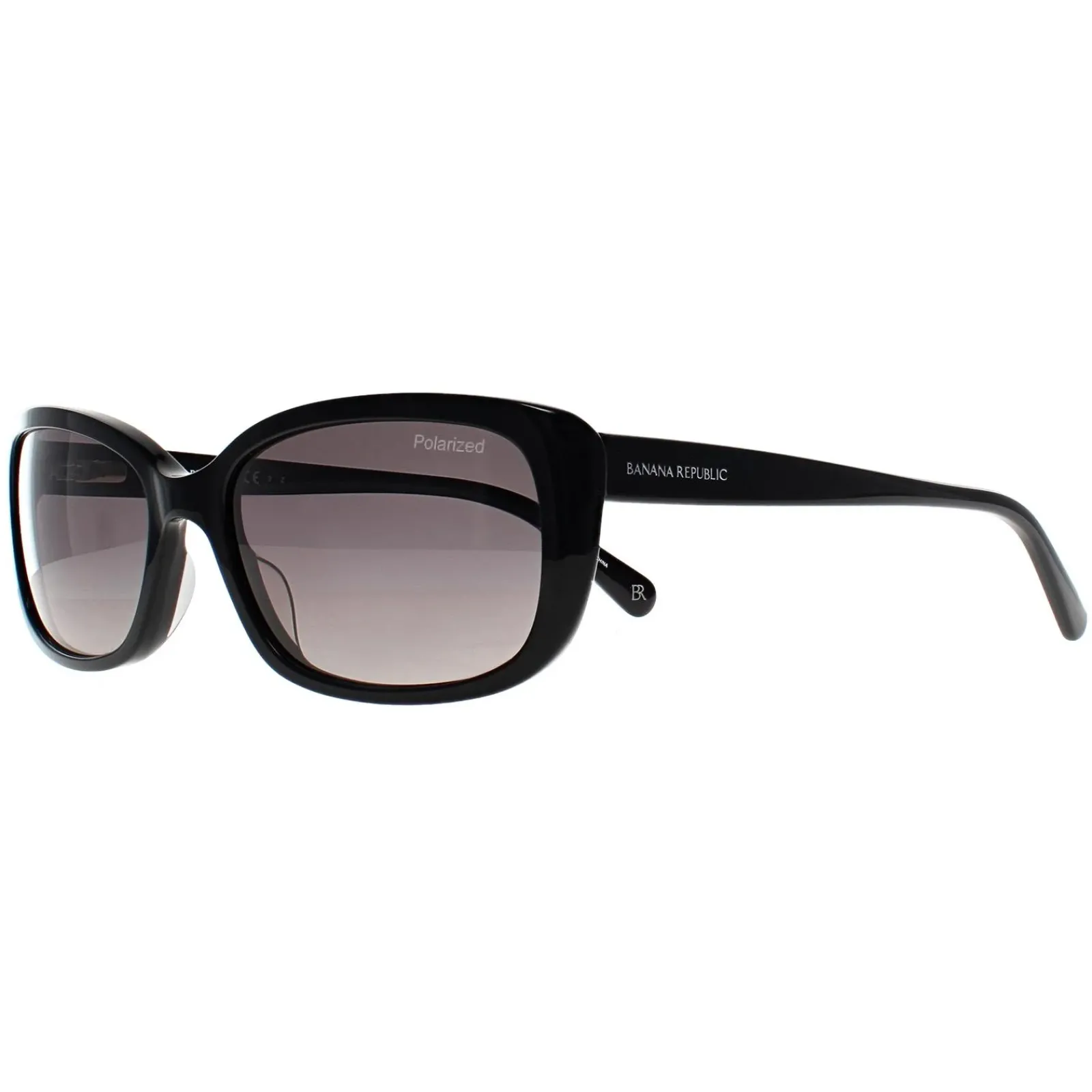 Banana Republic Polarised|Rectangle^Sunglasses BR 2008/S 807 WJ Black Grey Gradient Polari