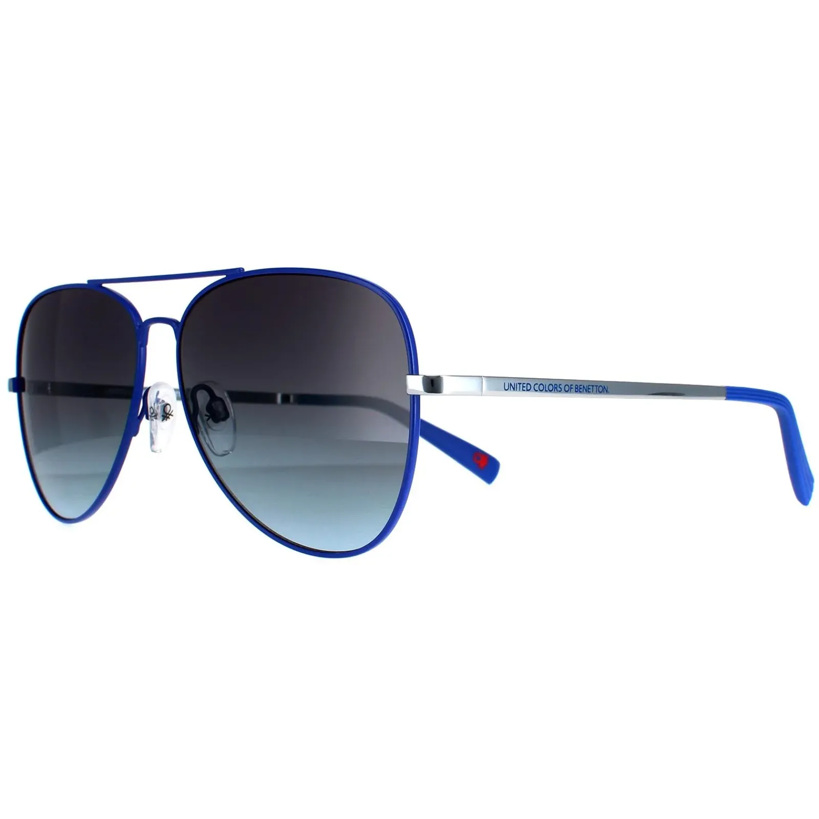 Benetton Aviator^Sunglasses BE7011 686 Blue Blue Gradient