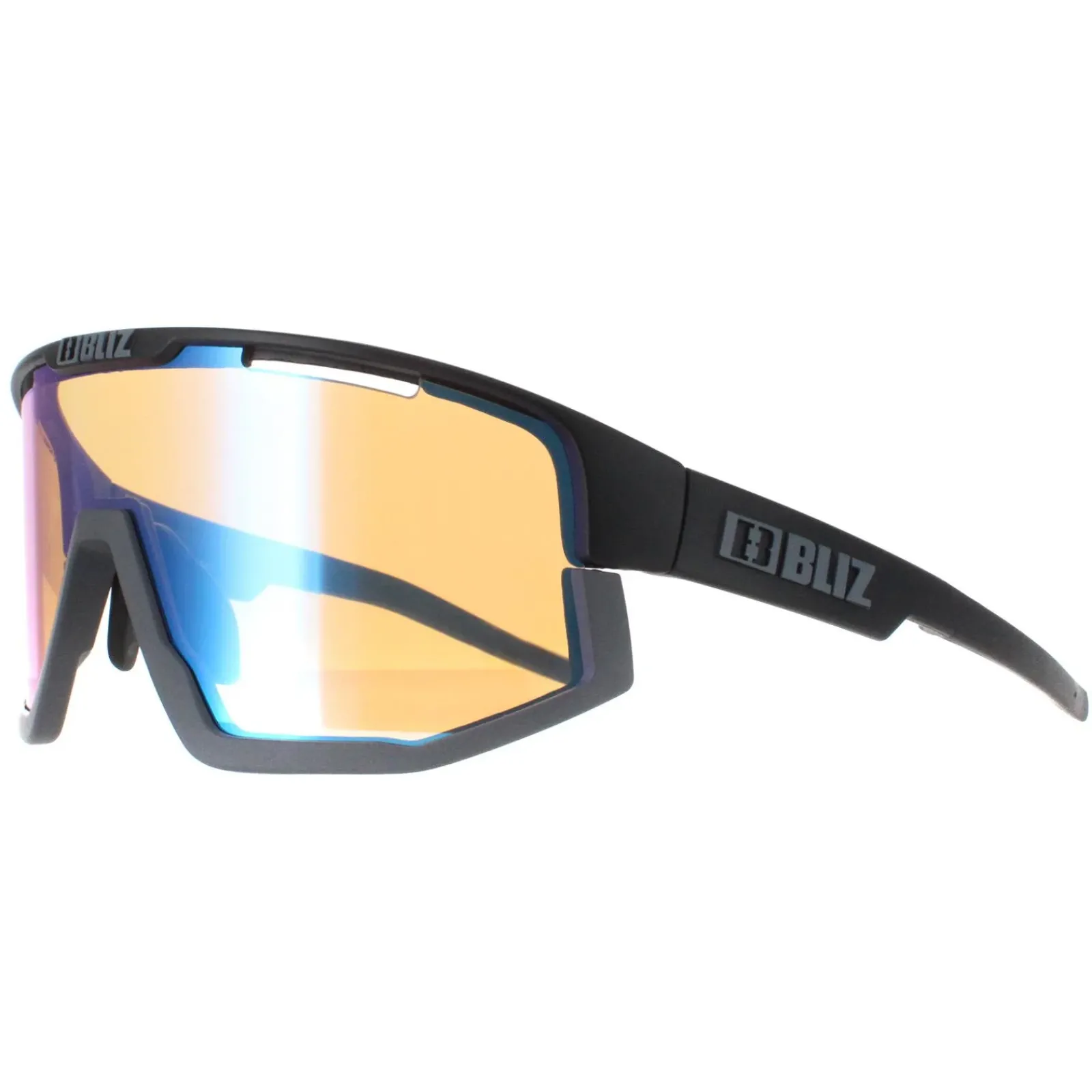 Bliz Sport^Sunglasses Fusion ZB7005-0333 Black Coral Orange Blue Mirror