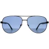 BMW Polarised^Motorsport Sunglasses BS0028 02M Matte Black Blue Polarised