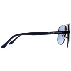 BMW Polarised^Motorsport Sunglasses BS0028 02M Matte Black Blue Polarised