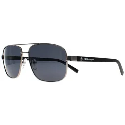 BMW Polarised^Sunglasses BS0039 15D Matte Light Ruthenium Smoke Polarized