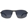 BMW Polarised|Aviator^Sunglasses BS0038 09D Matte Gunmetal Smoke Polarized