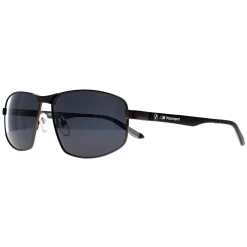 BMW Polarised|Aviator^Sunglasses BS0038 09D Matte Gunmetal Smoke Polarized