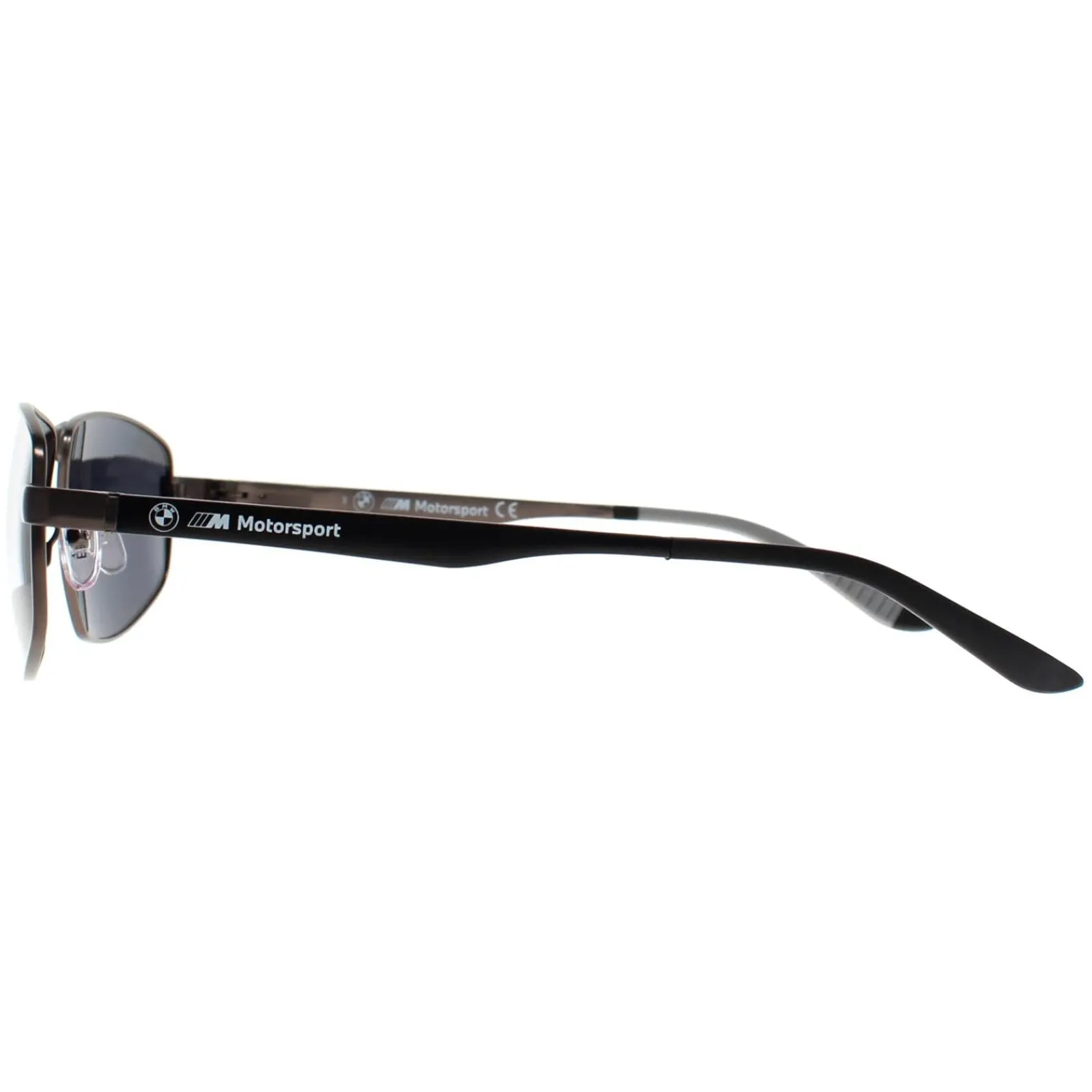 BMW Polarised|Aviator^Sunglasses BS0038 09D Matte Gunmetal Smoke Polarized