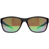BMW Rectangle^Sunglasses BS0036 20Q Matte Black Green Mirror