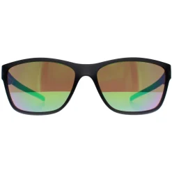 BMW Rectangle^Sunglasses BS0036 20Q Matte Black Green Mirror