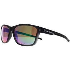 BMW Rectangle^Sunglasses BS0036 20Q Matte Black Green Mirror