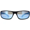 Bolle Polarised|Wrap^Sunglasses Anaconda BS027008 Matte Black Sky Blue Polarized