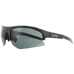 Bolle Semi Rimless^Sunglasses Bolt 2.0 BS003005 Shiny Black TNS Grey