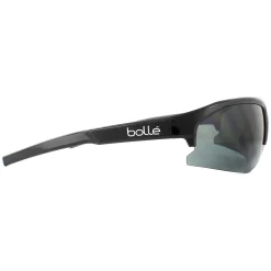 Bolle Semi Rimless^Sunglasses Bolt 2.0 BS003005 Shiny Black TNS Grey